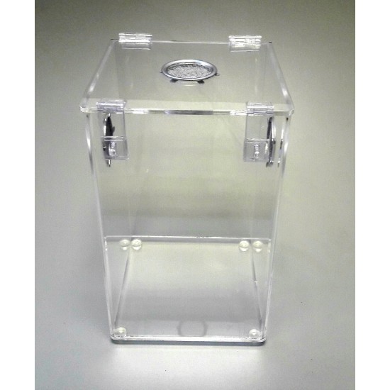 ARBOREAL ACRYLIC 3 GALLON CAGE WITH HINGED TOP- TARANTULA, REPTILES, TERRARIUM  ARH 812