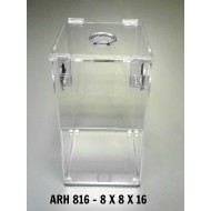ARBOREAL ACRYLIC 4.5 GALLON CAGE WITH HINGED TOP- TARANTULA, REPTILES, TERRARIUM  ARH 816