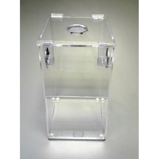 ARBOREAL ACRYLIC 4.5 GALLON CAGE WITH HINGED TOP- TARANTULA, REPTILES, TERRARIUM  ARH 816