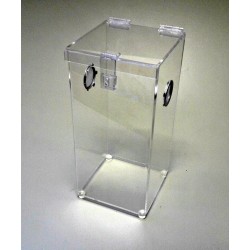 ARBOREAL ACRYLIC CAGE- 2 GALLONS WITH HINGED TOP TARANTULA, REPTILES, TERRARIUM- ARH 612