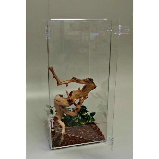 ARBOREAL 15 GALLON ACRYLIC CAGE W/ DOOR & SCREEN TOP,TARANTULA, REPTILES, TREE CLIMBING