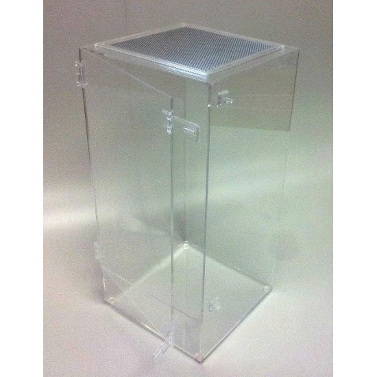 ARBOREAL 15 GALLON ACRYLIC CAGE W/ DOOR & SCREEN TOP,TARANTULA, REPTILES, TREE CLIMBING